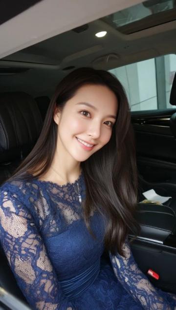 张含韵现身阿塞拜疆街头畅享美食腰身略显圆润