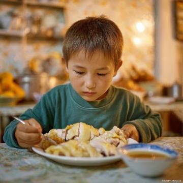 清晨五点的乡村美味:奶奶亲手制作葱油饼与羊棒骨汤
