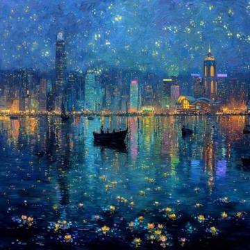 枕着维港的星光入眠