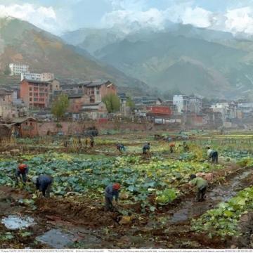 农历三月，农人忙碌耕作时节来临