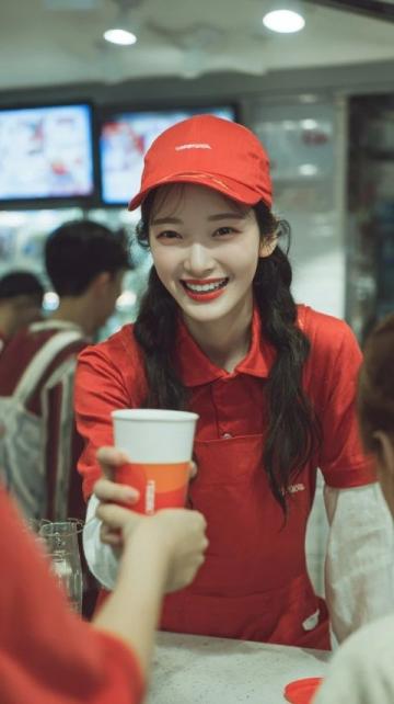外卖小哥取单时目睹女店员在制作奶茶时哭泣