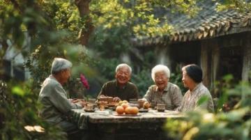 老友邀约畅饮广州番禺岭南四合院早茶佳肴之旅