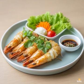 香辣芋头蒸虾美味佳肴的做法与步骤