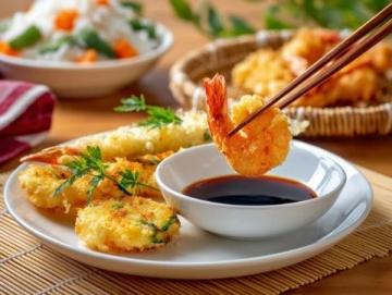中国品尝日本风味的天妇罗佳肴