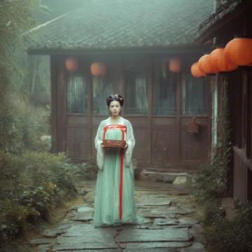 穿汉服品味湖湘特色美食