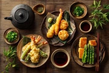 中国品尝日本风味的天妇罗佳肴