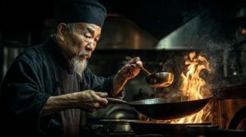 70岁老人深情做饭 美味让人感动