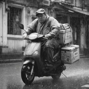 风雨无阻的外卖小哥：背后的辛酸与坚持