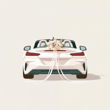 拥有深蓝S07后,上午参加朋友婚礼,开个婚车