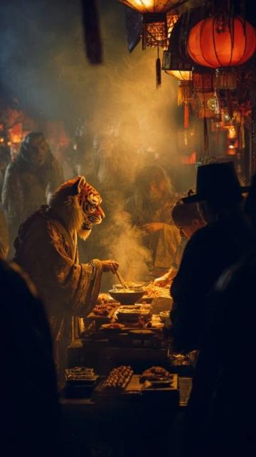 山西榆次安宁街地摊烤肉探店记：小鸡蘑菇蒸饺与东北风味的独特邂逅