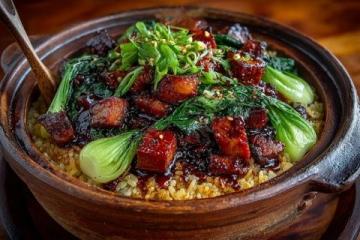 简单好吃的腊肉焖饭