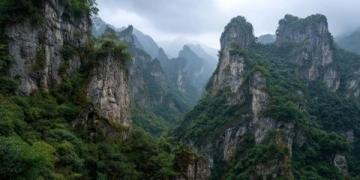东港村探秘:老周羊圈与葛乌沟崖柏天坑之旅