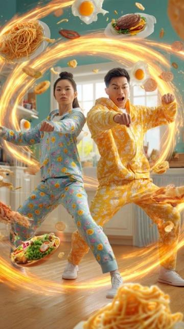 
清晨快手早餐：厨房日常变直播秀，家常细节打造人气账号