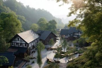 高黎贡山脚下,四休温泉酒店静谧藏匿于半山腰